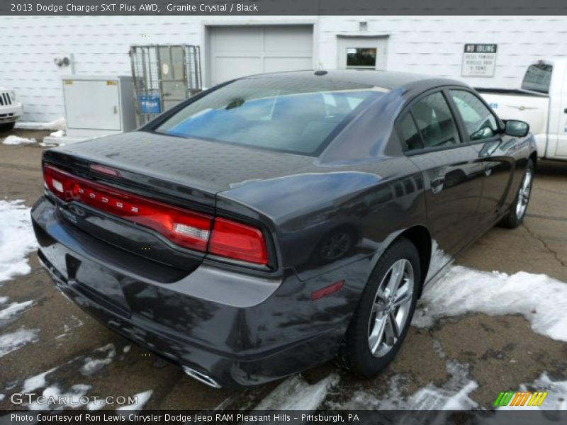 Granite Crystal / Black 2013 Dodge Charger SXT Plus AWD