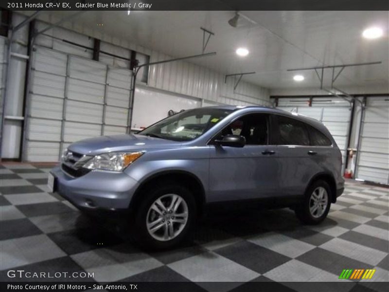 Glacier Blue Metallic / Gray 2011 Honda CR-V EX