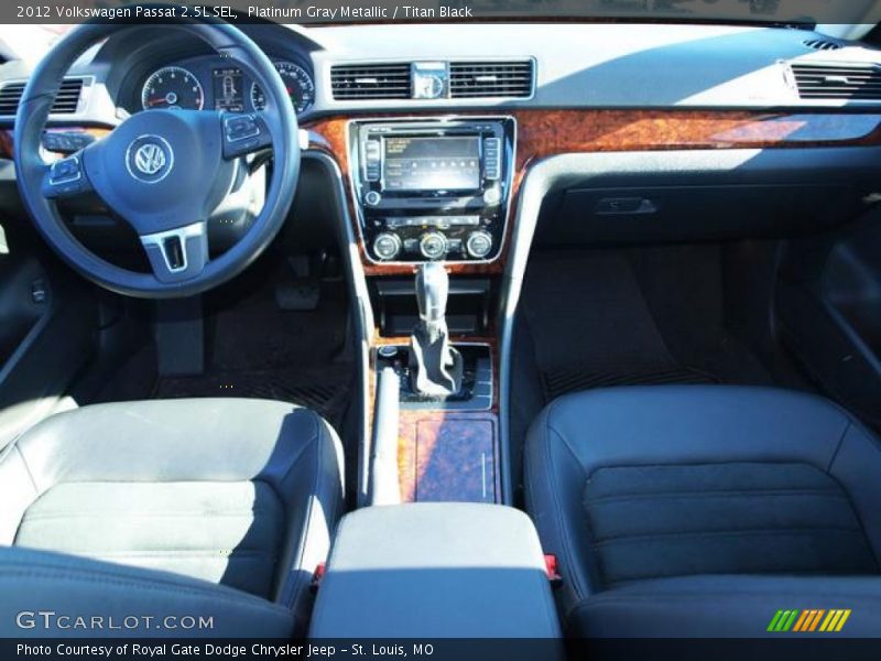Platinum Gray Metallic / Titan Black 2012 Volkswagen Passat 2.5L SEL