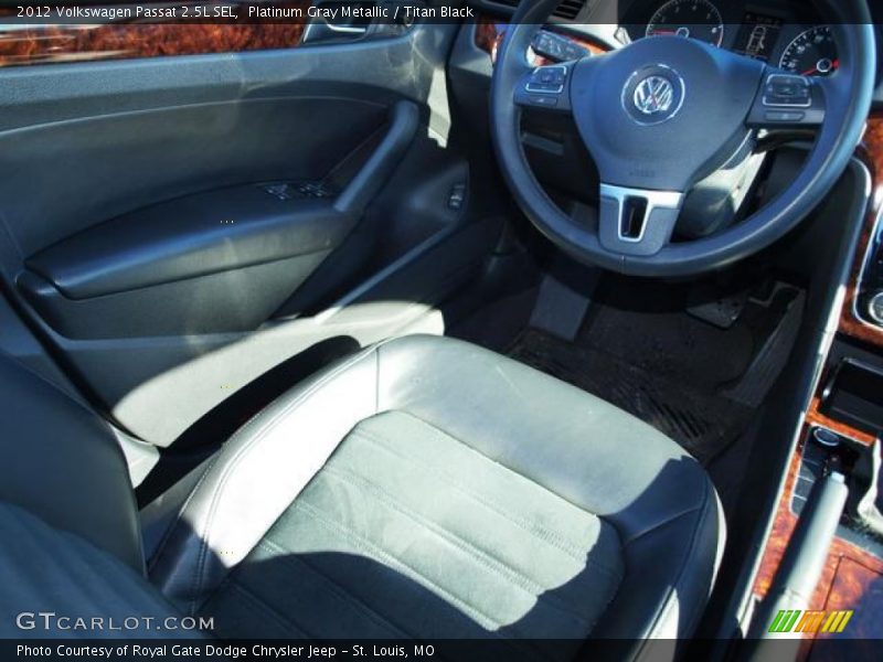 Platinum Gray Metallic / Titan Black 2012 Volkswagen Passat 2.5L SEL