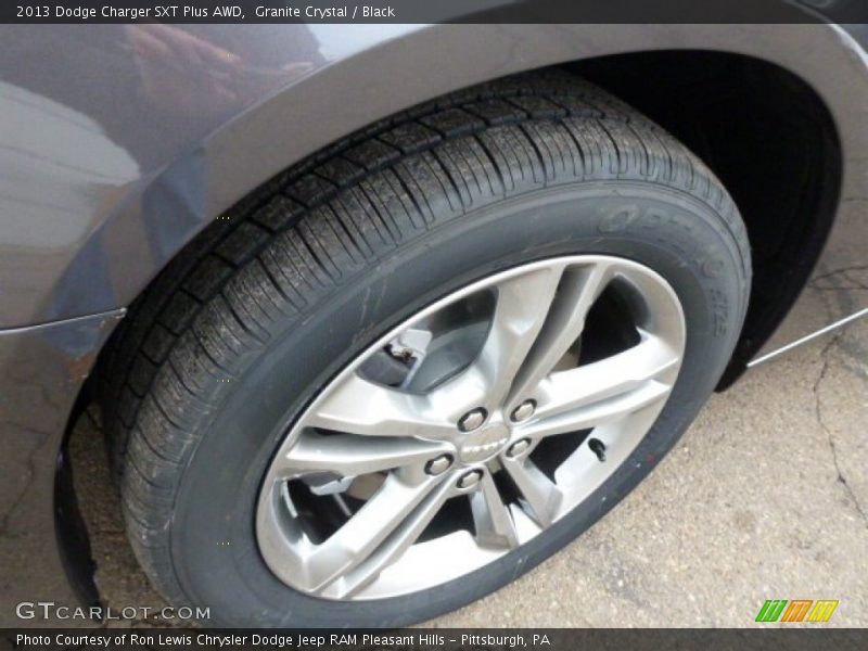 Granite Crystal / Black 2013 Dodge Charger SXT Plus AWD