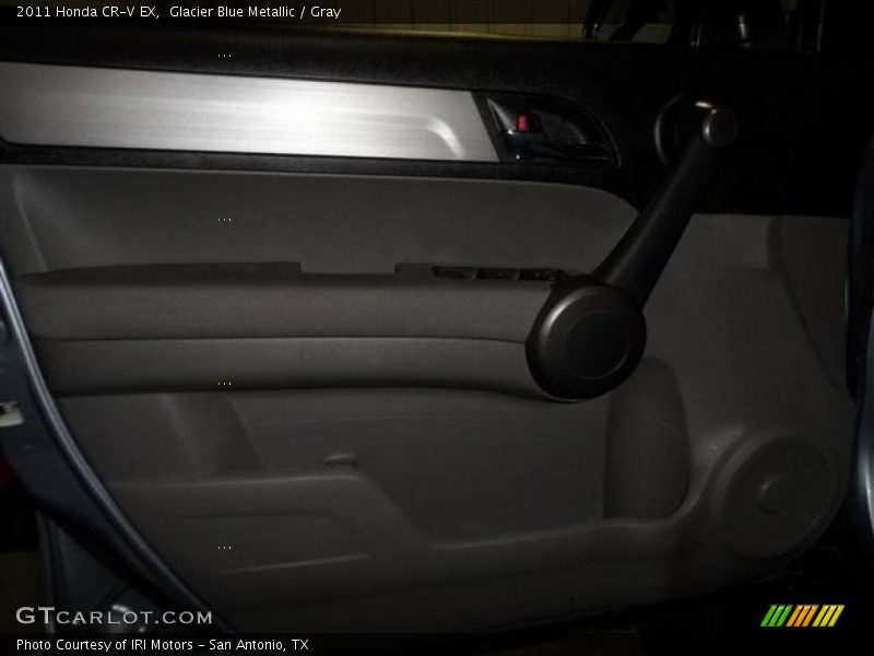 Glacier Blue Metallic / Gray 2011 Honda CR-V EX