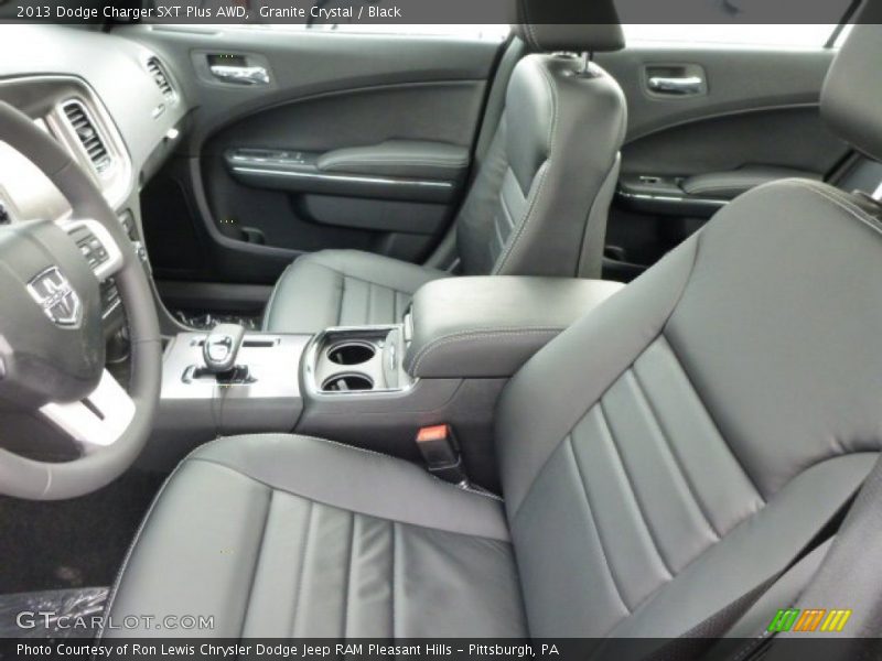 Granite Crystal / Black 2013 Dodge Charger SXT Plus AWD