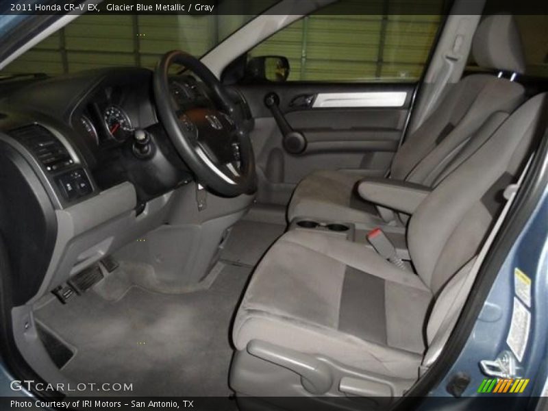 Glacier Blue Metallic / Gray 2011 Honda CR-V EX