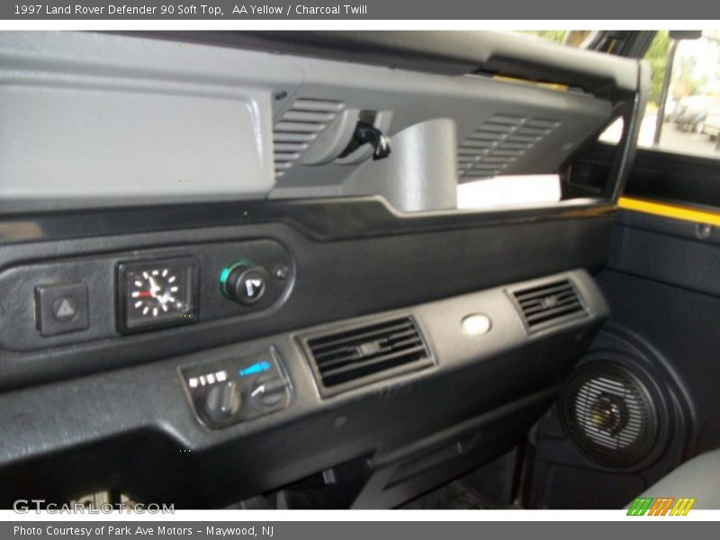 AA Yellow / Charcoal Twill 1997 Land Rover Defender 90 Soft Top