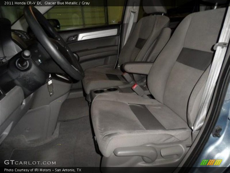 Glacier Blue Metallic / Gray 2011 Honda CR-V EX