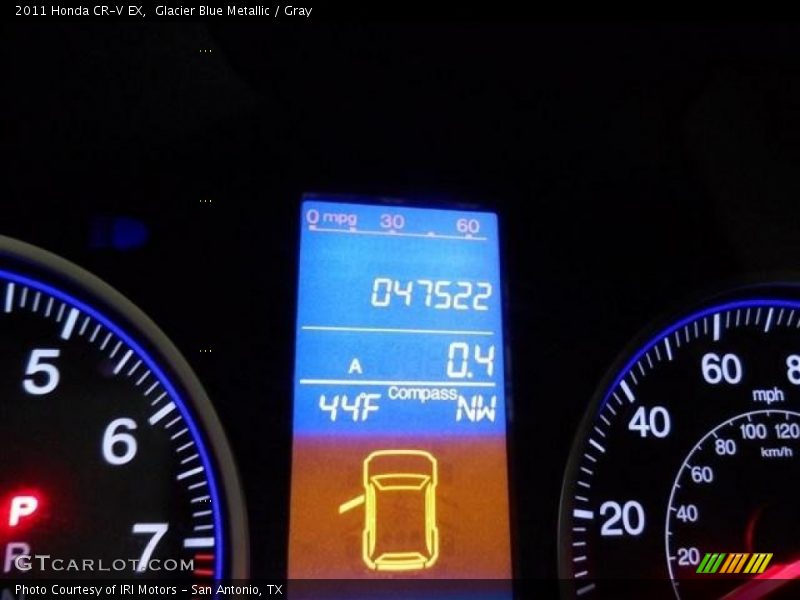 Glacier Blue Metallic / Gray 2011 Honda CR-V EX