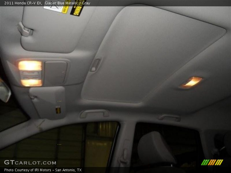 Glacier Blue Metallic / Gray 2011 Honda CR-V EX