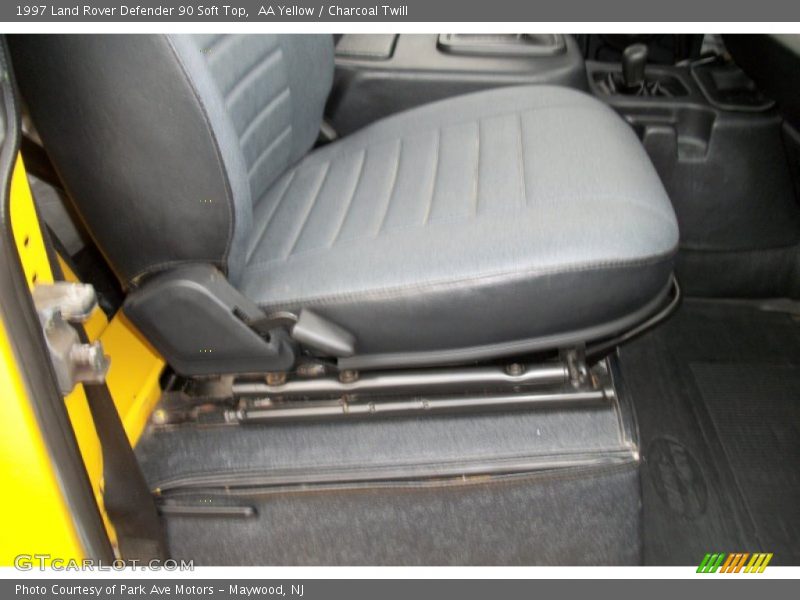 AA Yellow / Charcoal Twill 1997 Land Rover Defender 90 Soft Top