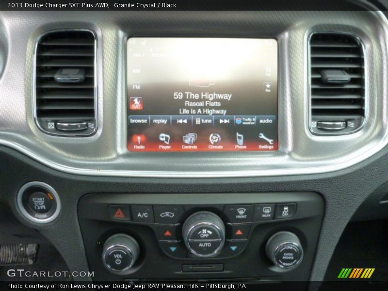 Granite Crystal / Black 2013 Dodge Charger SXT Plus AWD