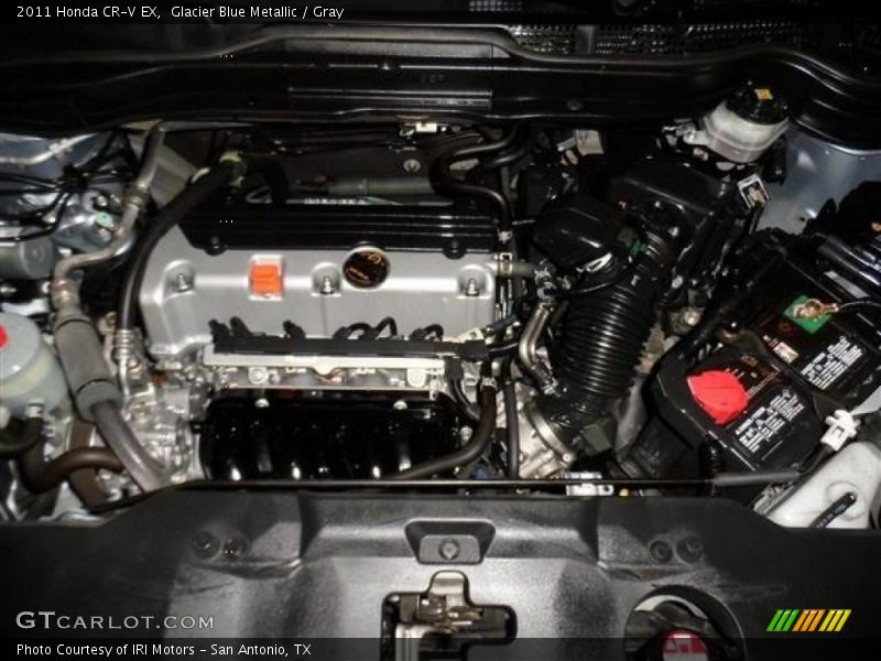 Glacier Blue Metallic / Gray 2011 Honda CR-V EX