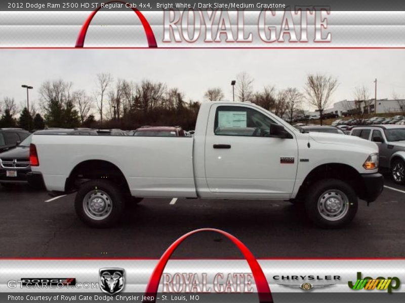 Bright White / Dark Slate/Medium Graystone 2012 Dodge Ram 2500 HD ST Regular Cab 4x4