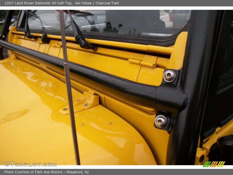 AA Yellow / Charcoal Twill 1997 Land Rover Defender 90 Soft Top