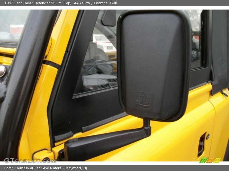 AA Yellow / Charcoal Twill 1997 Land Rover Defender 90 Soft Top