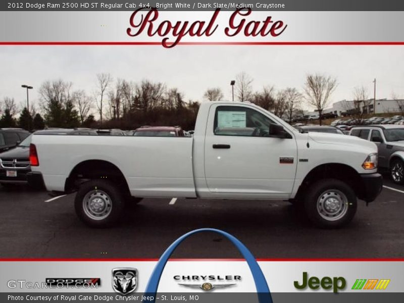 Bright White / Dark Slate/Medium Graystone 2012 Dodge Ram 2500 HD ST Regular Cab 4x4