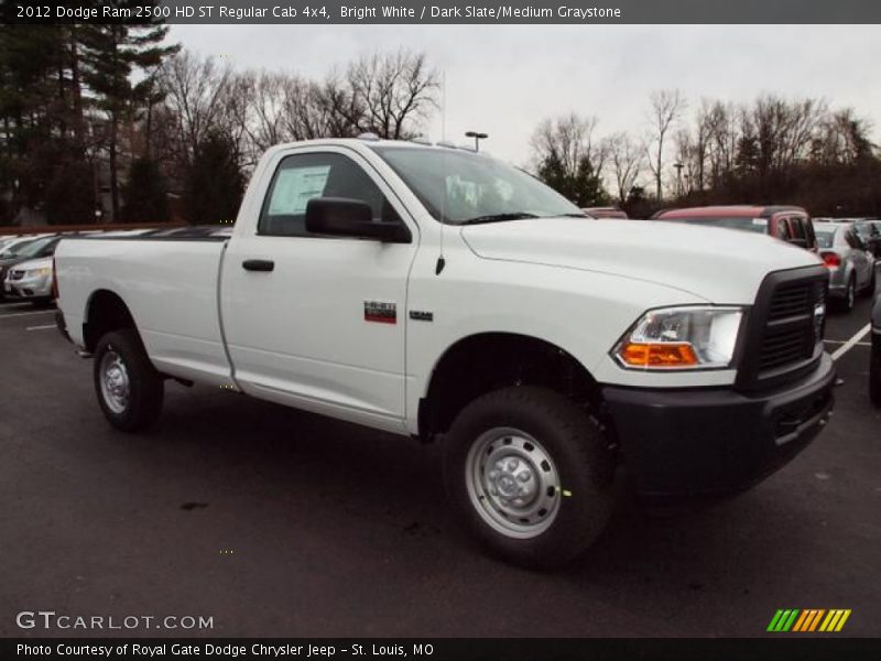 Bright White / Dark Slate/Medium Graystone 2012 Dodge Ram 2500 HD ST Regular Cab 4x4