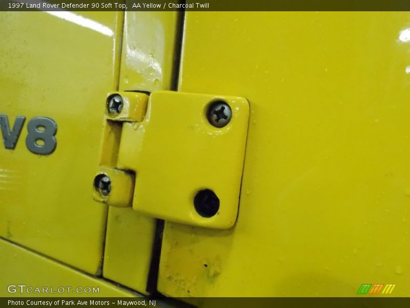 AA Yellow / Charcoal Twill 1997 Land Rover Defender 90 Soft Top