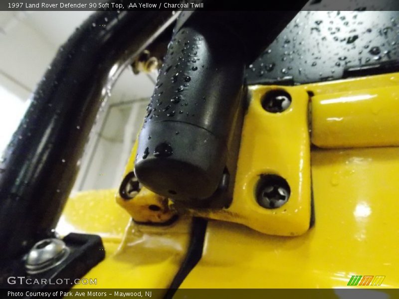 AA Yellow / Charcoal Twill 1997 Land Rover Defender 90 Soft Top