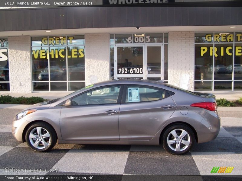 Desert Bronze / Beige 2013 Hyundai Elantra GLS
