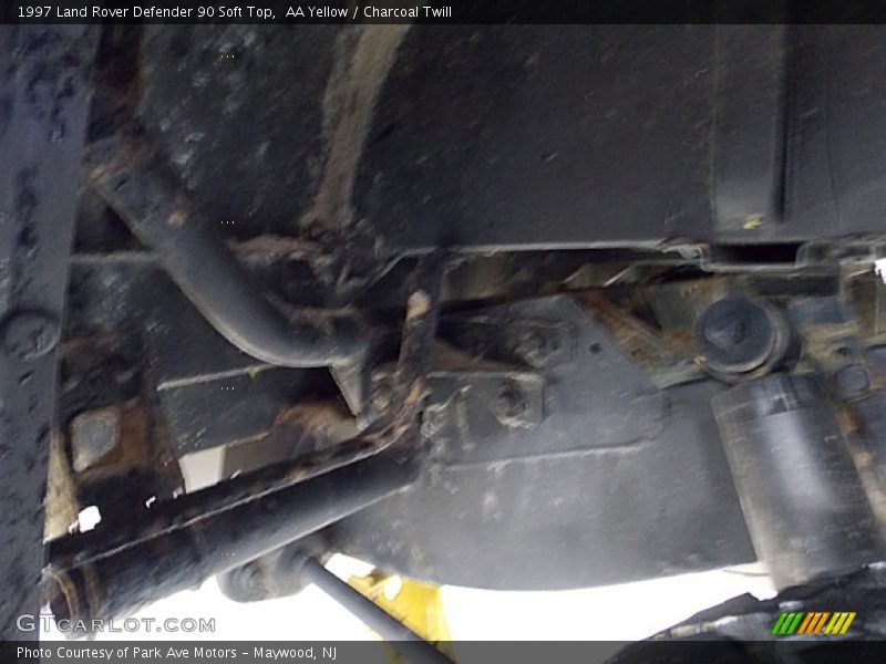 Undercarriage of 1997 Defender 90 Soft Top