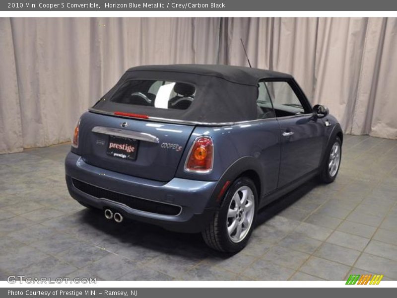 Horizon Blue Metallic / Grey/Carbon Black 2010 Mini Cooper S Convertible