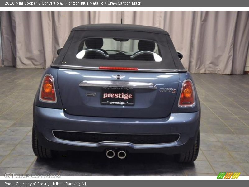 Horizon Blue Metallic / Grey/Carbon Black 2010 Mini Cooper S Convertible