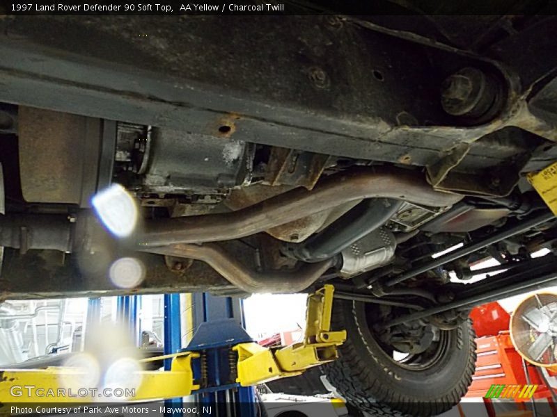 Undercarriage of 1997 Defender 90 Soft Top