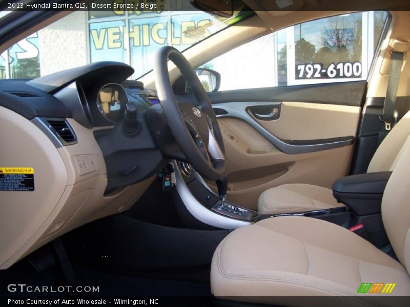 Desert Bronze / Beige 2013 Hyundai Elantra GLS