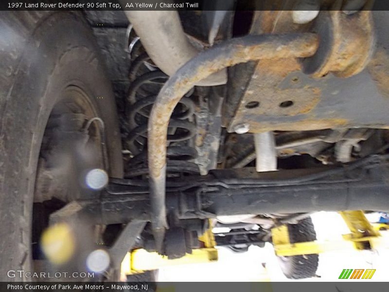 Undercarriage of 1997 Defender 90 Soft Top