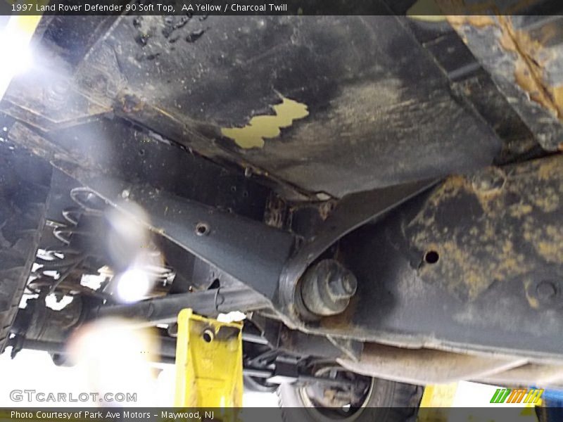 Undercarriage of 1997 Defender 90 Soft Top