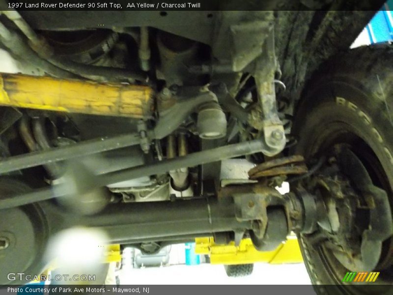 Undercarriage of 1997 Defender 90 Soft Top