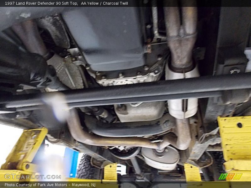 Undercarriage of 1997 Defender 90 Soft Top