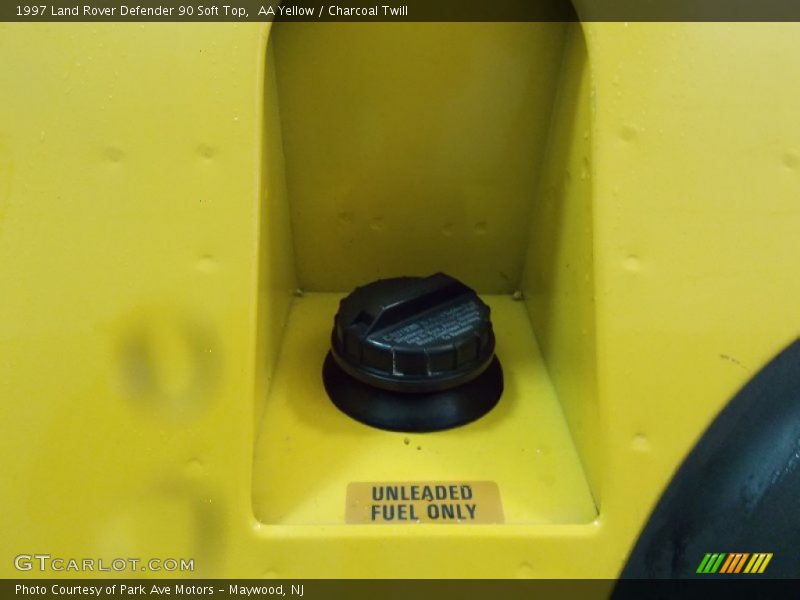 AA Yellow / Charcoal Twill 1997 Land Rover Defender 90 Soft Top
