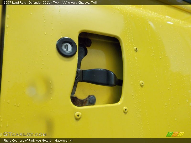 AA Yellow / Charcoal Twill 1997 Land Rover Defender 90 Soft Top