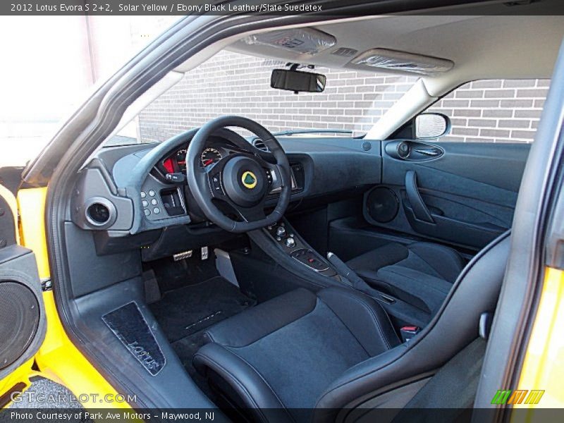 Ebony Black Leather/Slate Suedetex Interior - 2012 Evora S 2+2 