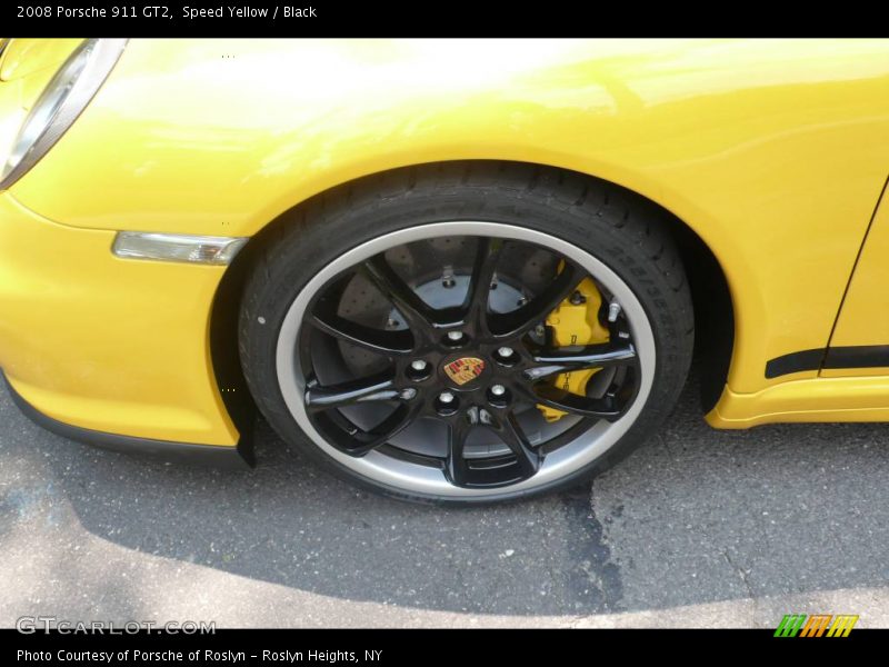 Speed Yellow / Black 2008 Porsche 911 GT2