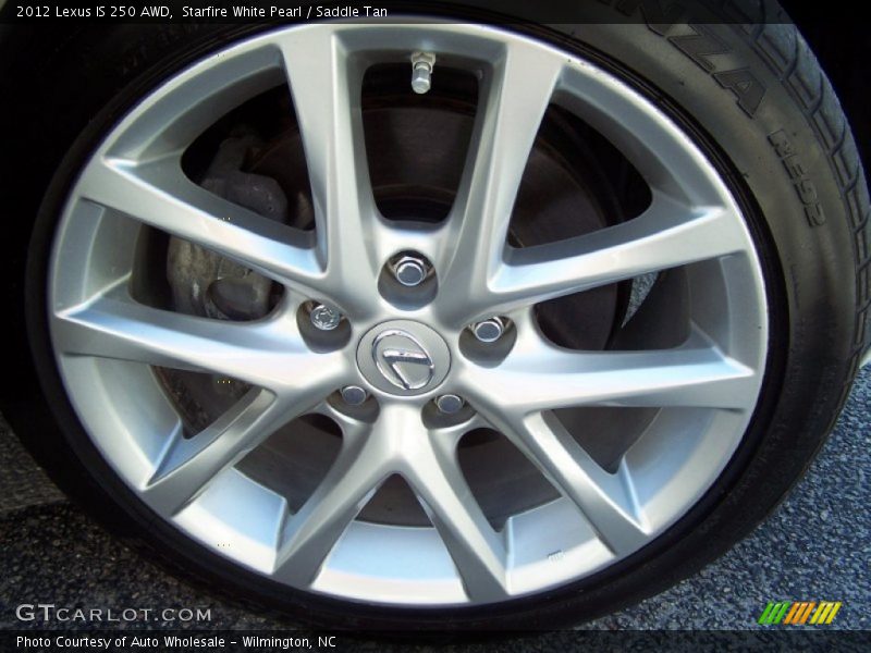 Starfire White Pearl / Saddle Tan 2012 Lexus IS 250 AWD