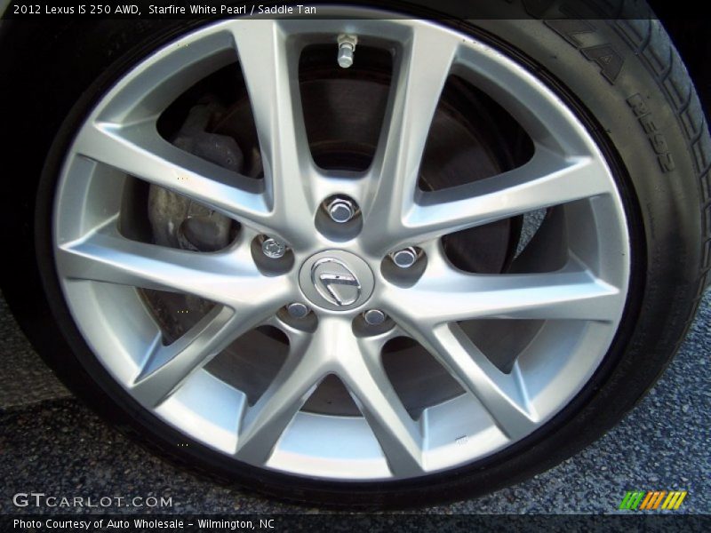 Starfire White Pearl / Saddle Tan 2012 Lexus IS 250 AWD