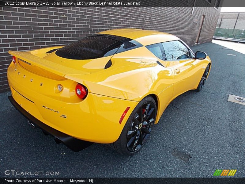 Solar Yellow / Ebony Black Leather/Slate Suedetex 2012 Lotus Evora S 2+2