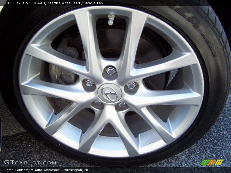 Starfire White Pearl / Saddle Tan 2012 Lexus IS 250 AWD