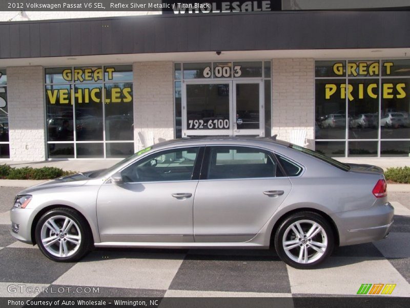 Reflex Silver Metallic / Titan Black 2012 Volkswagen Passat V6 SEL