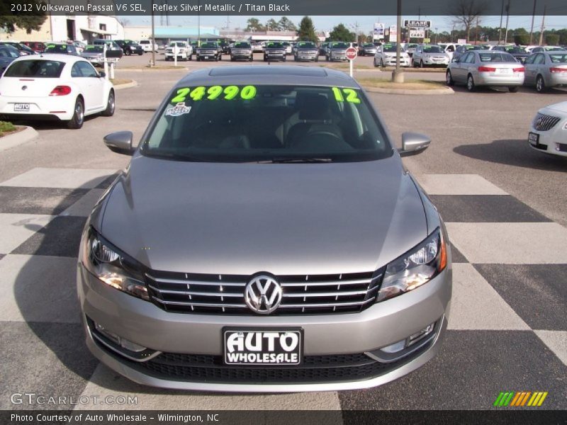 Reflex Silver Metallic / Titan Black 2012 Volkswagen Passat V6 SEL
