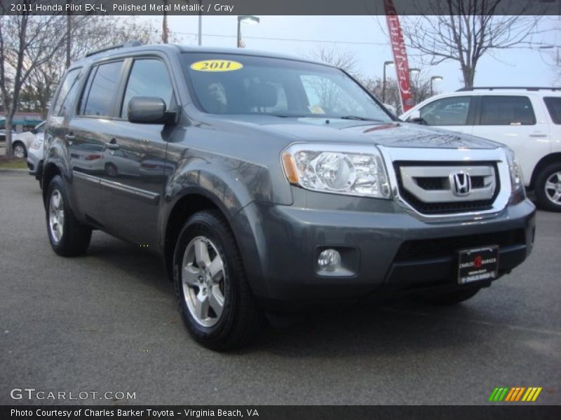 Polished Metal Metallic / Gray 2011 Honda Pilot EX-L