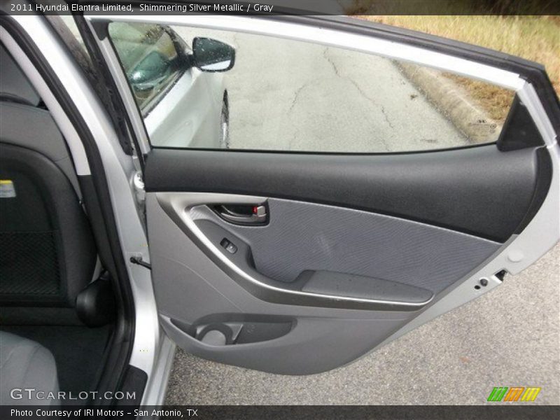 Shimmering Silver Metallic / Gray 2011 Hyundai Elantra Limited