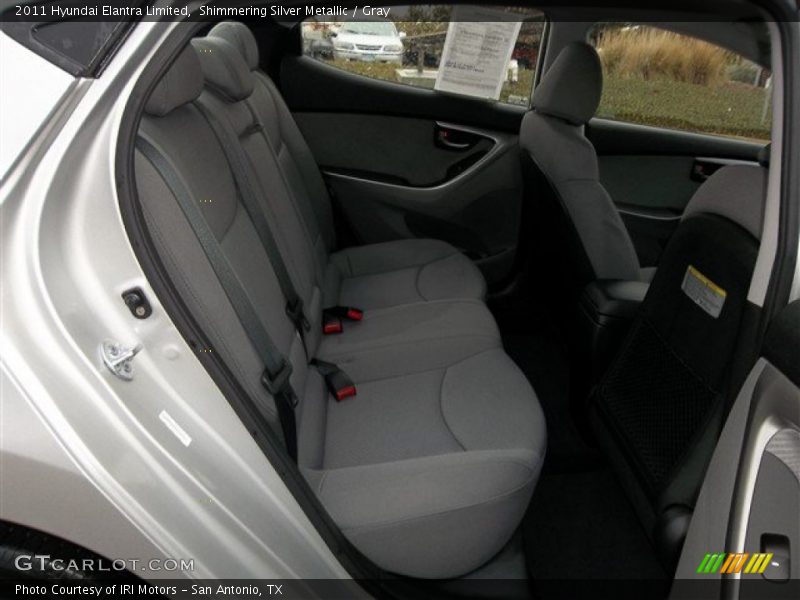 Shimmering Silver Metallic / Gray 2011 Hyundai Elantra Limited