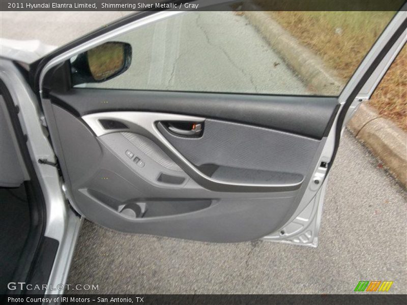 Shimmering Silver Metallic / Gray 2011 Hyundai Elantra Limited