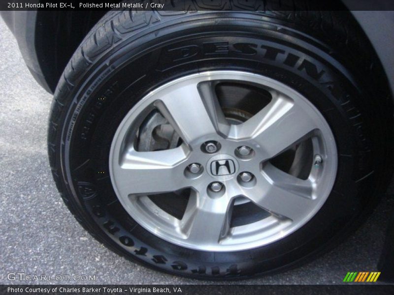 Polished Metal Metallic / Gray 2011 Honda Pilot EX-L