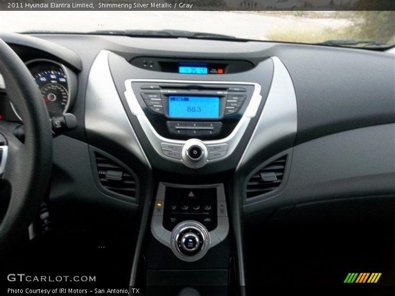 Shimmering Silver Metallic / Gray 2011 Hyundai Elantra Limited