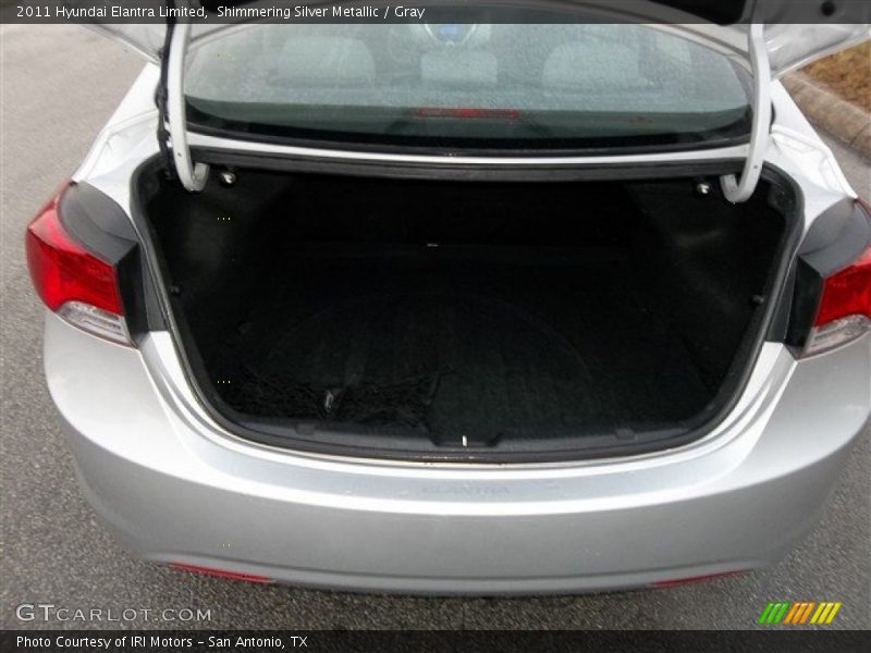 Shimmering Silver Metallic / Gray 2011 Hyundai Elantra Limited