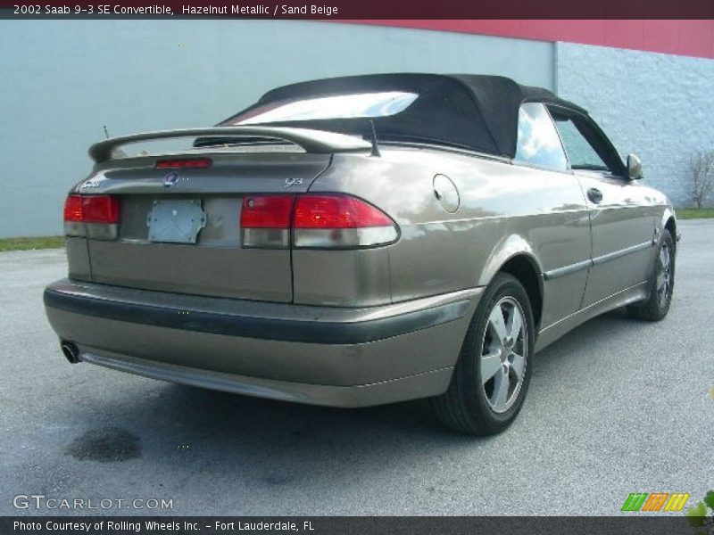 Hazelnut Metallic / Sand Beige 2002 Saab 9-3 SE Convertible
